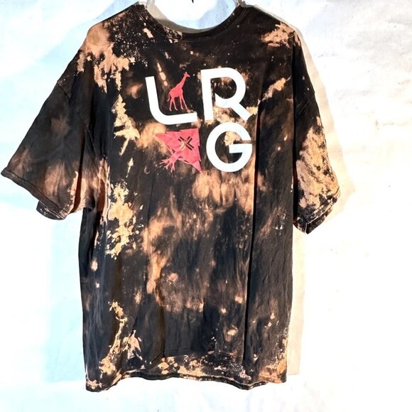 LRg Tee Shirt size XXL 2XL tie Dye Acid Wash Grunge Vintage Distressed - Picture 2 of 5